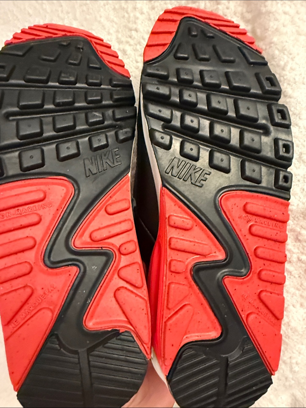 Nike Kids Black/Gray/Red Air Max Style Sneakers - Picture 5 of 7